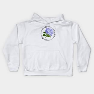 Hydrangeas and Arrows Kids Hoodie